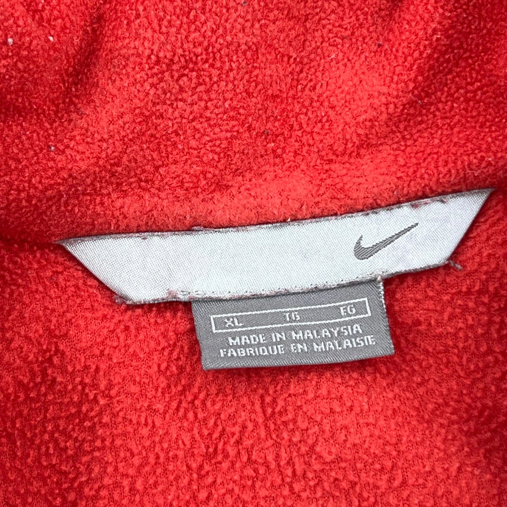 Nike Fleece Jacket - XL Red Polyester - Image 3
