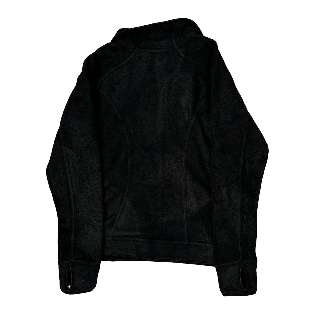 Nike Fleece Jacket - Medium Black Polyester - Image 2
