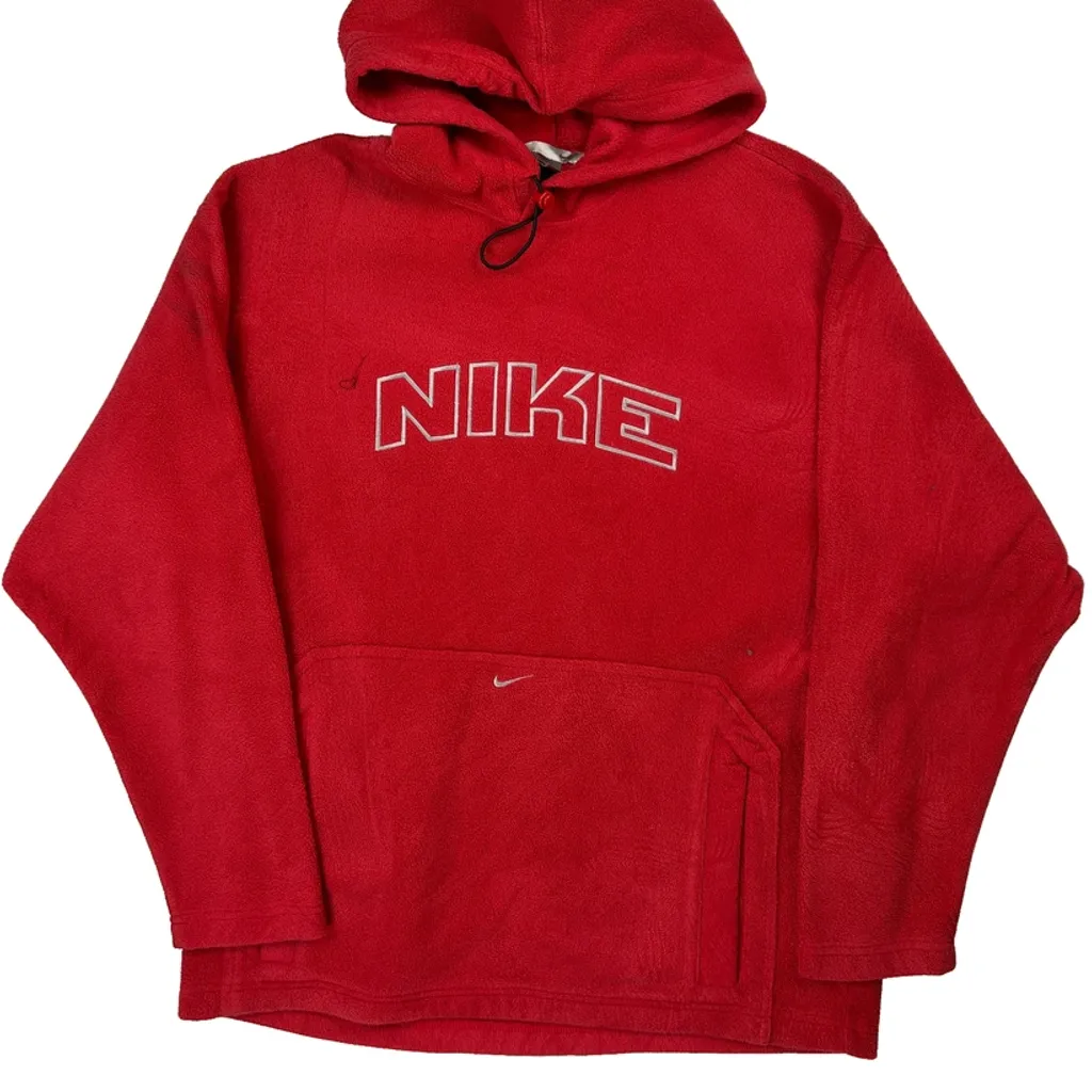 Nike Spellout Fleece - Medium Red Polyester - Image 4