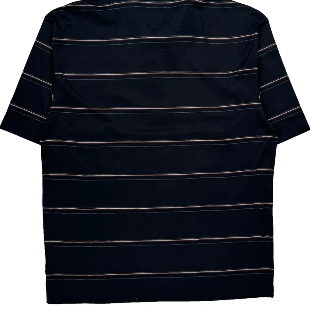 Nike Golf Striped Polo Shirt - Medium Black Polyester - Image 7