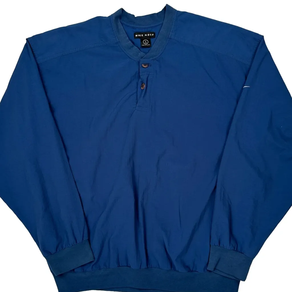 Nike Golf Windbreaker - Large Blue Cotton - Image 4