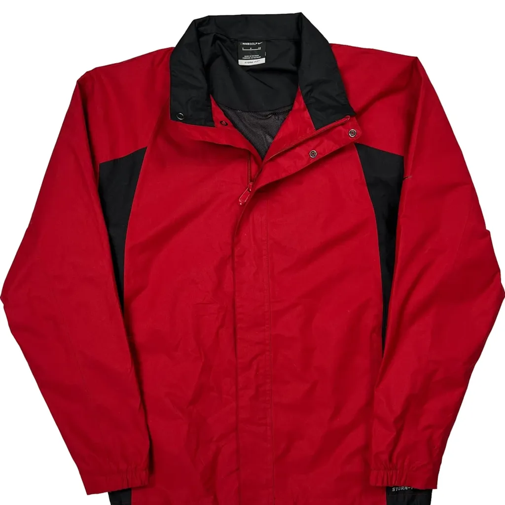 Nike Golf Windbreaker - Small Red Polyester - Image 4