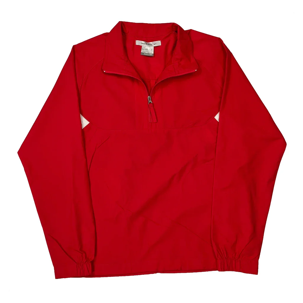 Nike Golf Windbreaker - Small Red Polyester