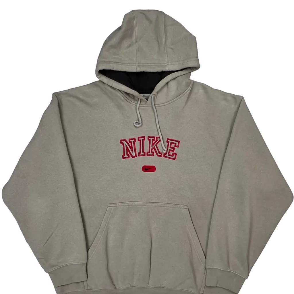 Nike Hoodie - Medium Beige Cotton - Image 5