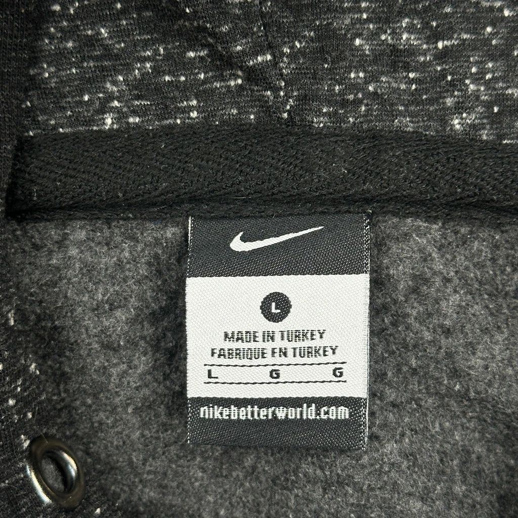 Nike Hoodie - Large Black Cotton Blend - Image 3