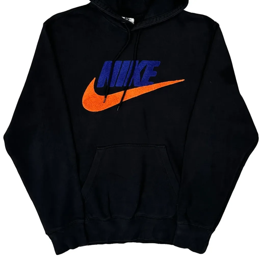 Nike Graphic Hoodie - Small Black Cotton - Image 5