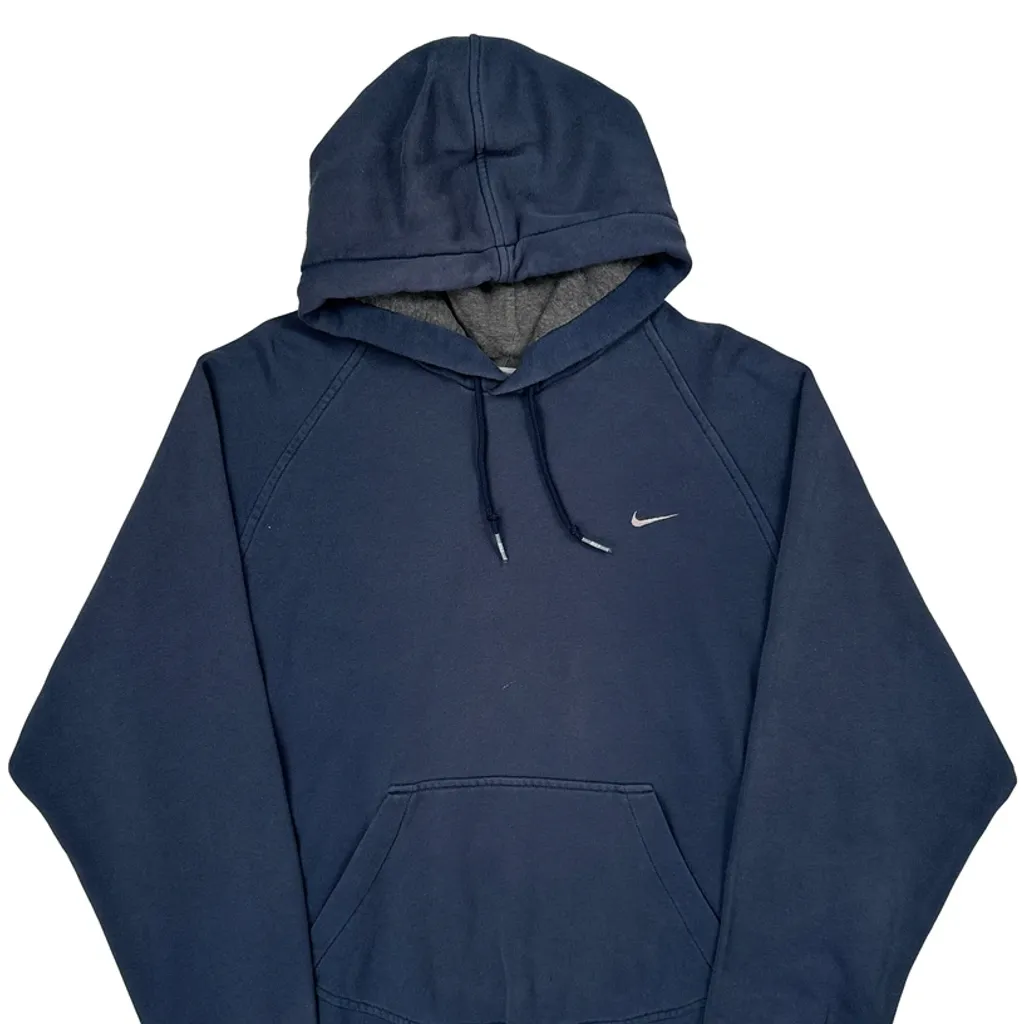 Nike Hoodie - Large Blue Cotton - Image 4