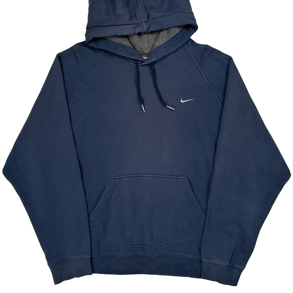 Nike Hoodie - Large Blue Cotton - Image 5