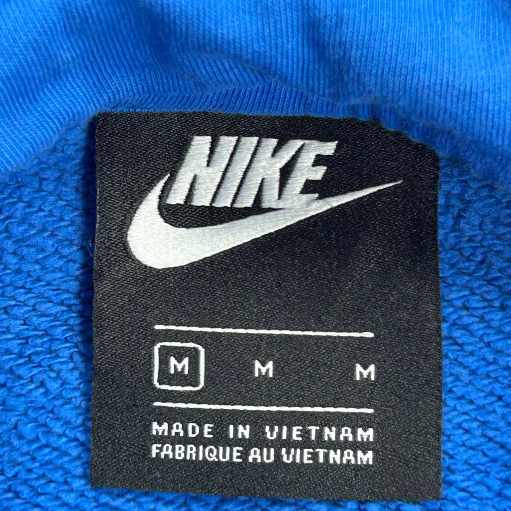 Nike Hoodie - Medium Blue Cotton - Image 3