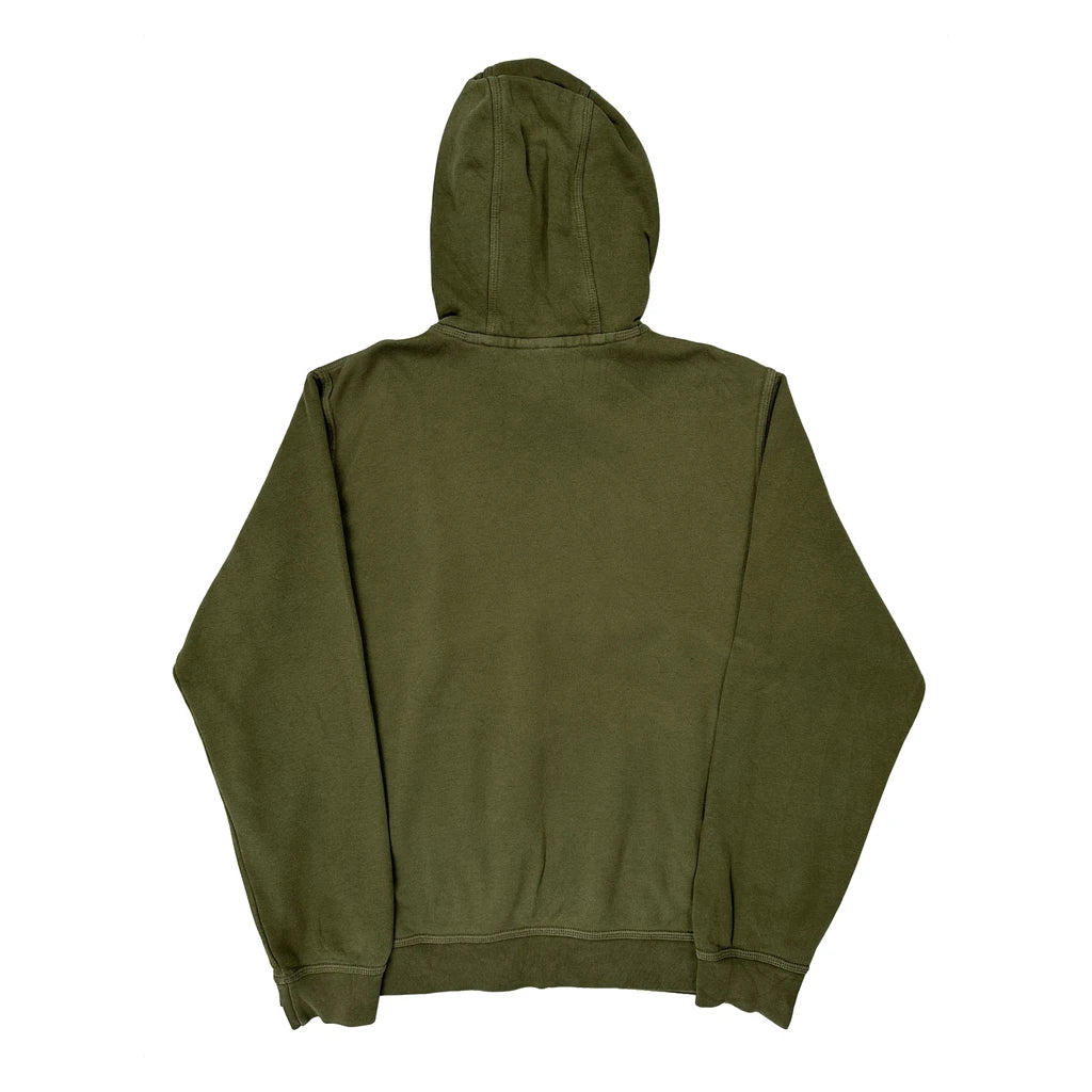 Nike Hoodie - Large Green Cotton - Image 2