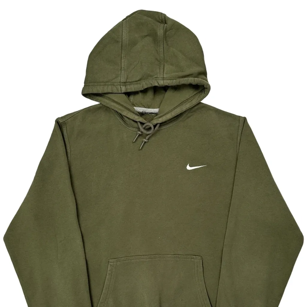 Nike Hoodie - Large Green Cotton - Image 4