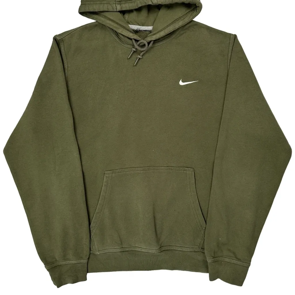 Nike Hoodie - Large Green Cotton - Image 5