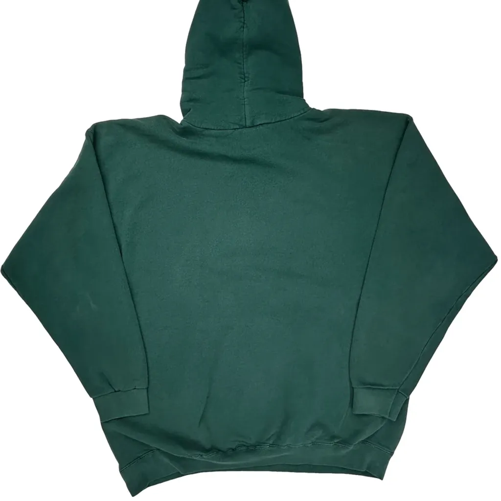 Nike Hoodie - Large Green Cotton - Image 7