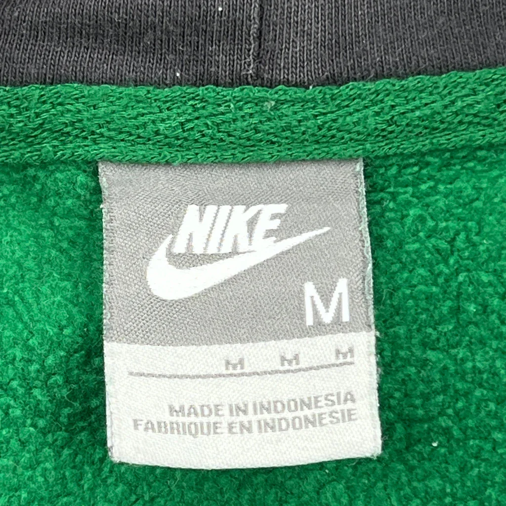 Nike Hoodie - Medium Green Cotton - Image 3