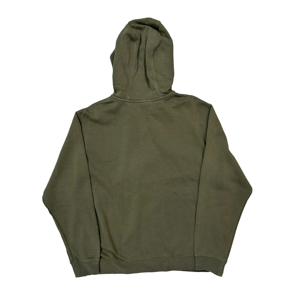 Nike Hoodie - XL Green Cotton - Image 2