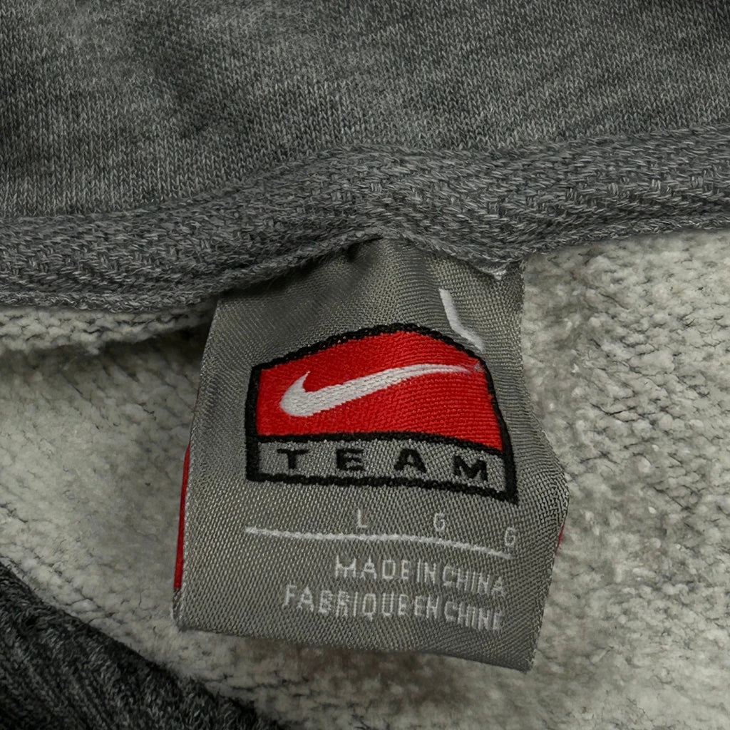 Nike College Hoodie - Large Grey Cotton - Image 3