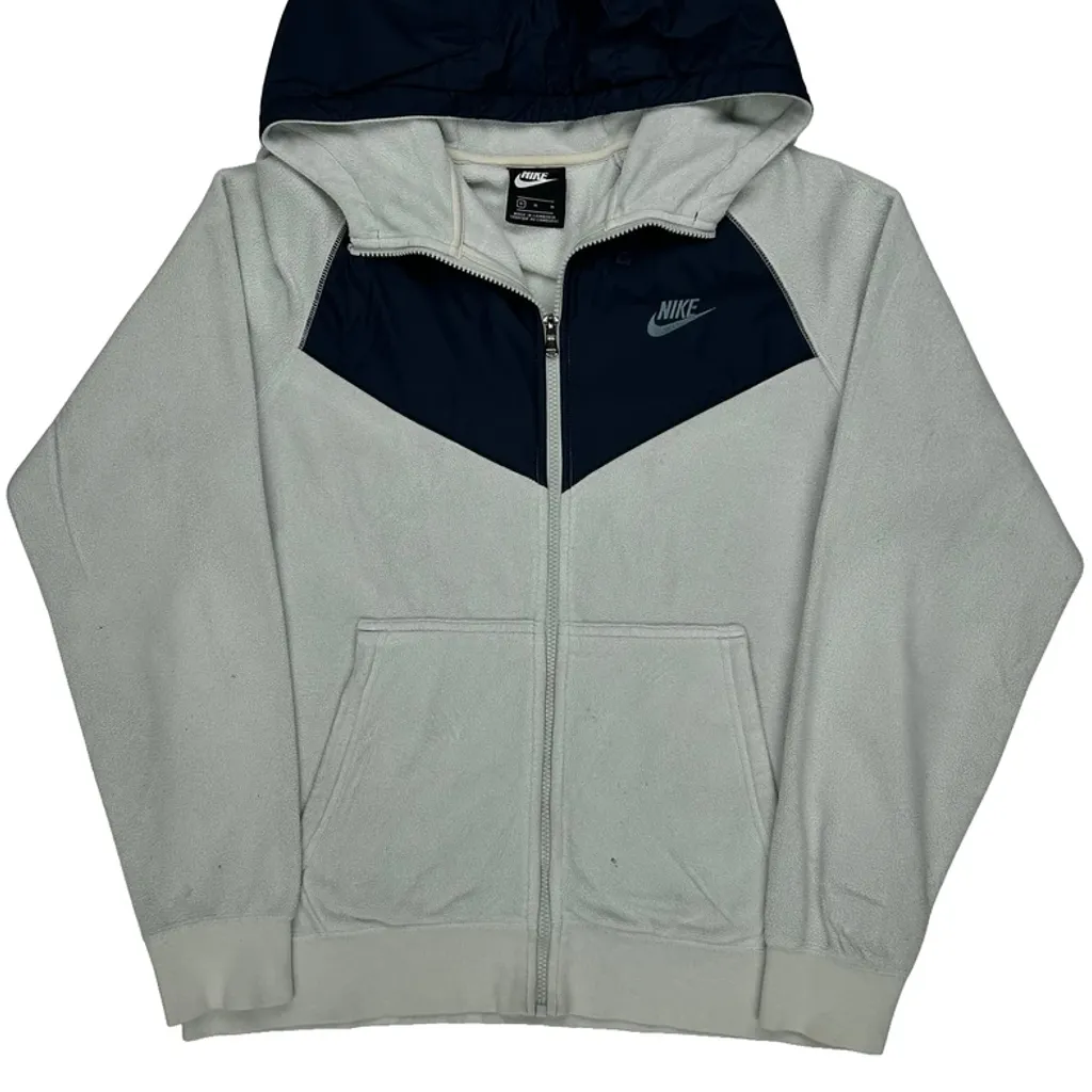 Nike Hoodie - Medium Grey Polyester - Image 5