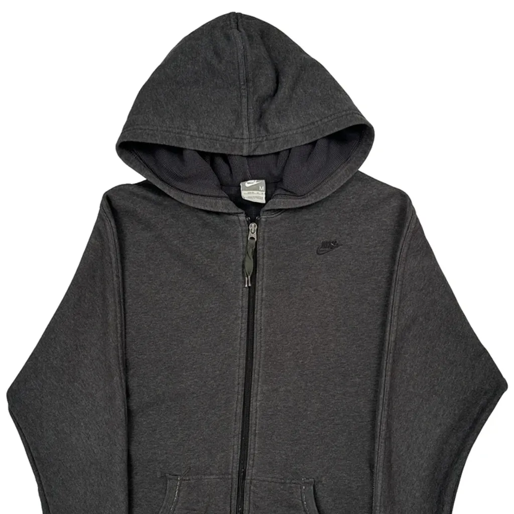 Nike Hoodie - Medium Grey Cotton - Image 4