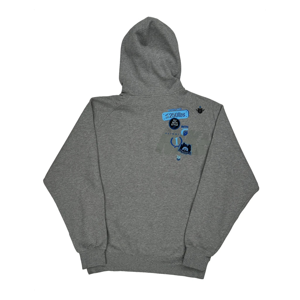 Nike Graphic Hoodie - XL Grey Cotton - Image 2