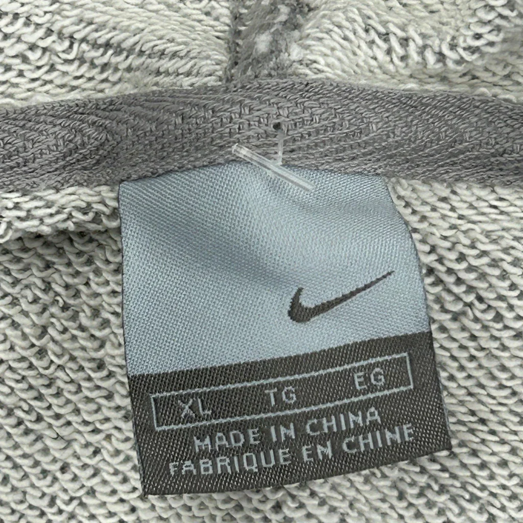 Nike Graphic Hoodie - XL Grey Cotton - Image 3
