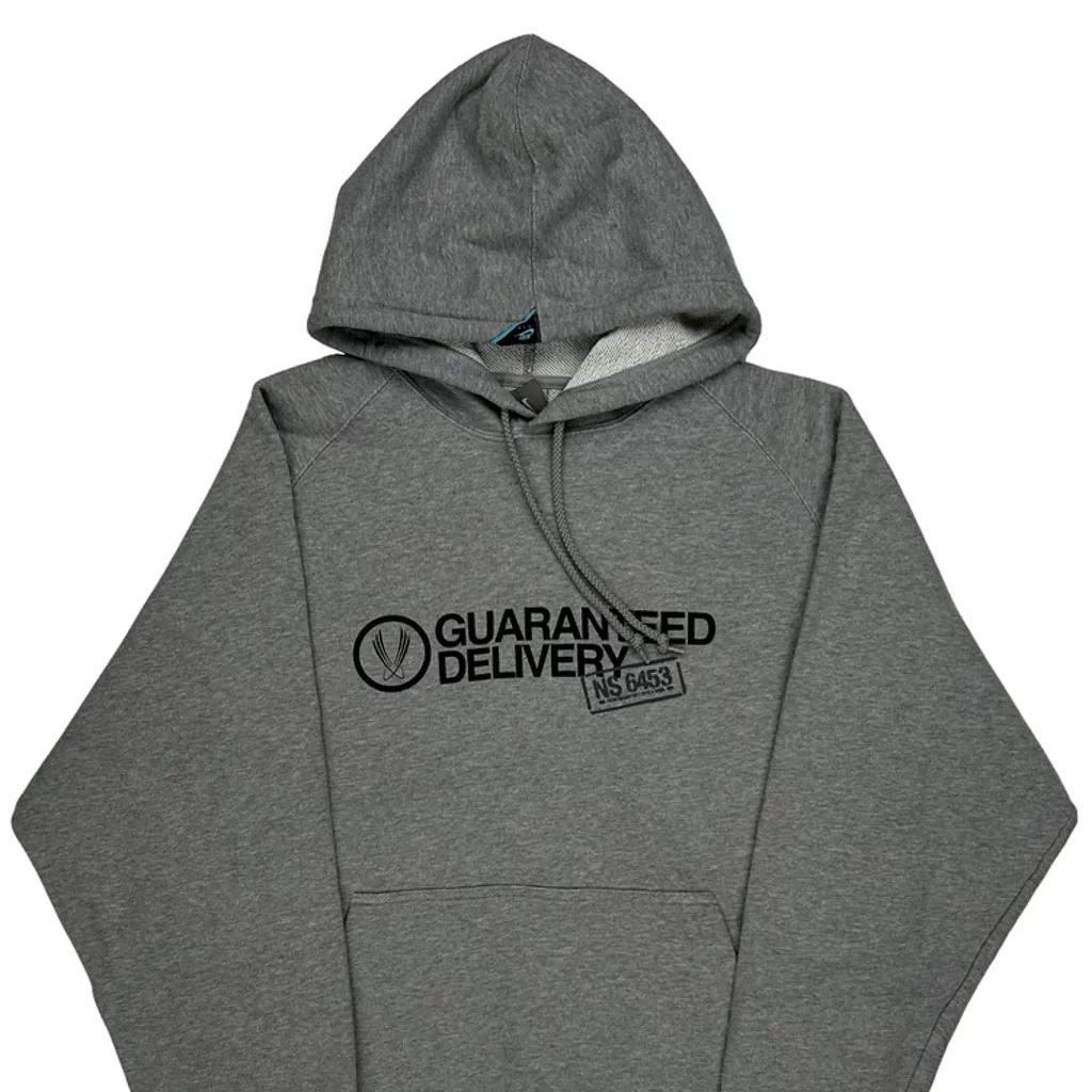 Nike Graphic Hoodie - XL Grey Cotton - Image 4