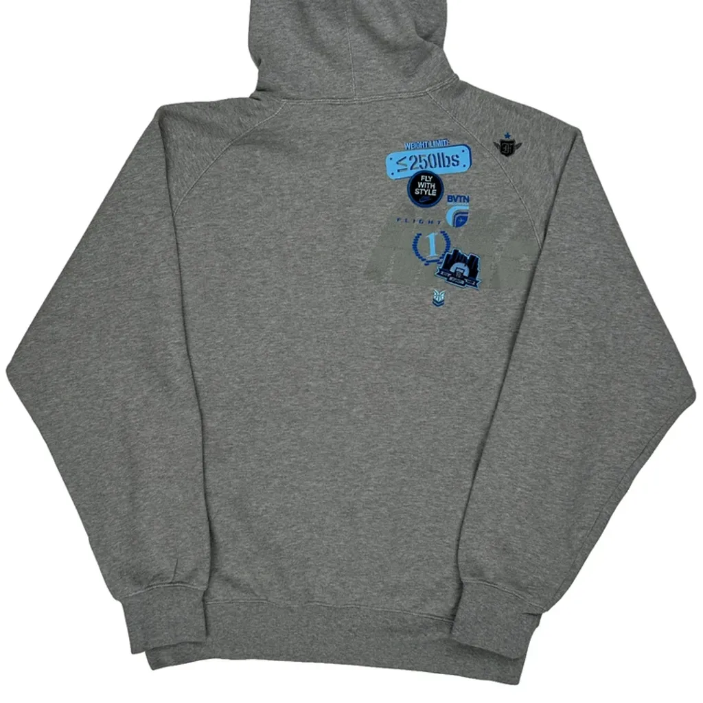 Nike Graphic Hoodie - XL Grey Cotton - Image 6