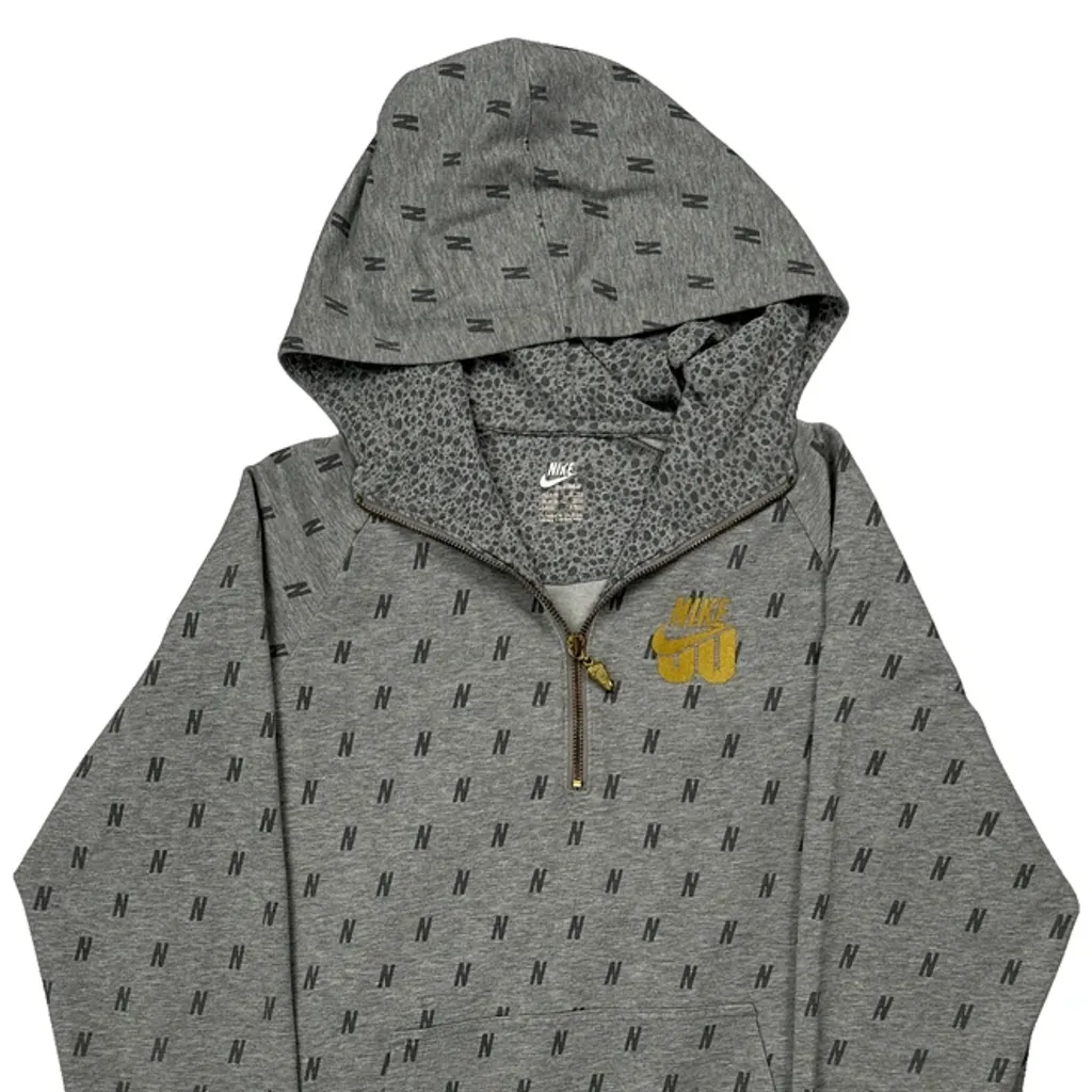 Nike Hoodie - XL Grey Cotton - Image 5
