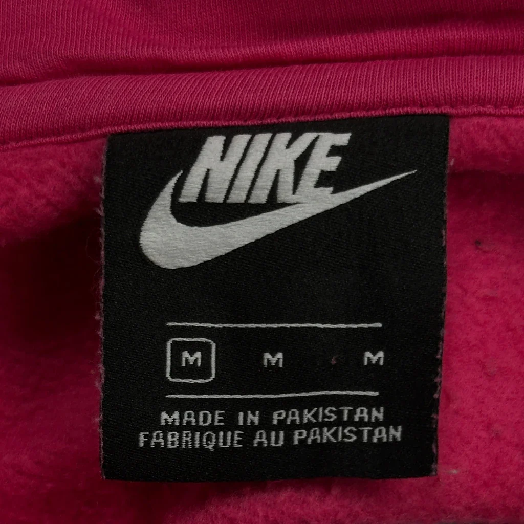 Nike Hoodie - Medium Pink Cotton - Image 3