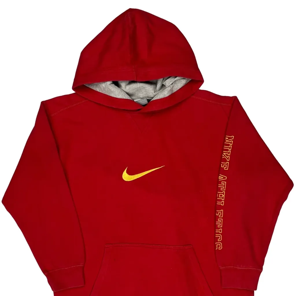 Nike Hoodie - XL Red Cotton - Image 4