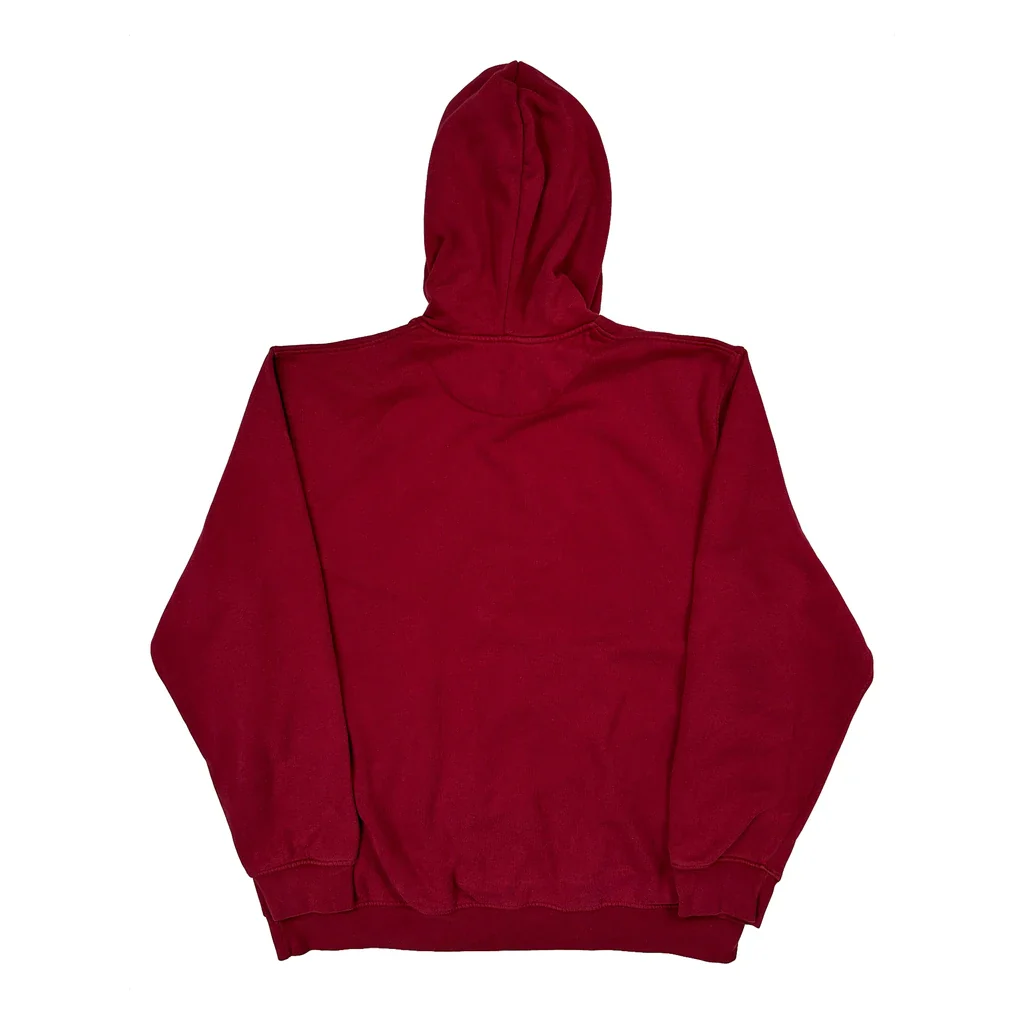 Nike Hoodie - XL Red Cotton - Image 2
