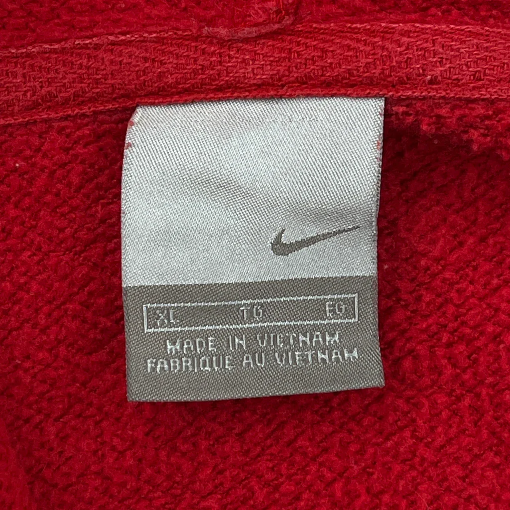 Nike Hoodie - XL Red Cotton - Image 3