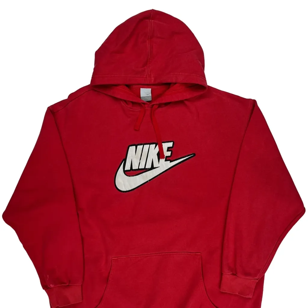 Nike Hoodie - XL Red Cotton - Image 4