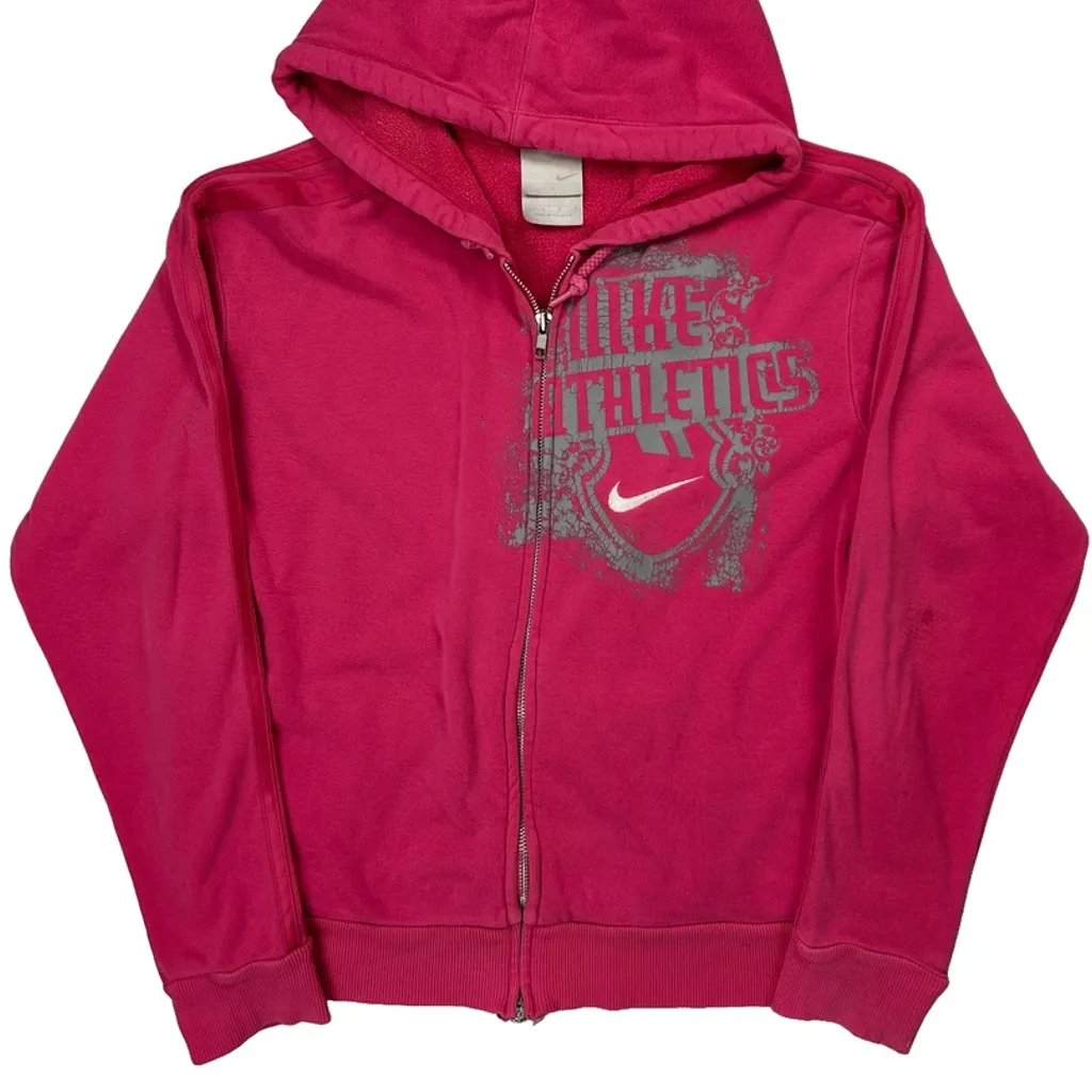 Nike Hoodie - Large Pink Cotton - Image 4