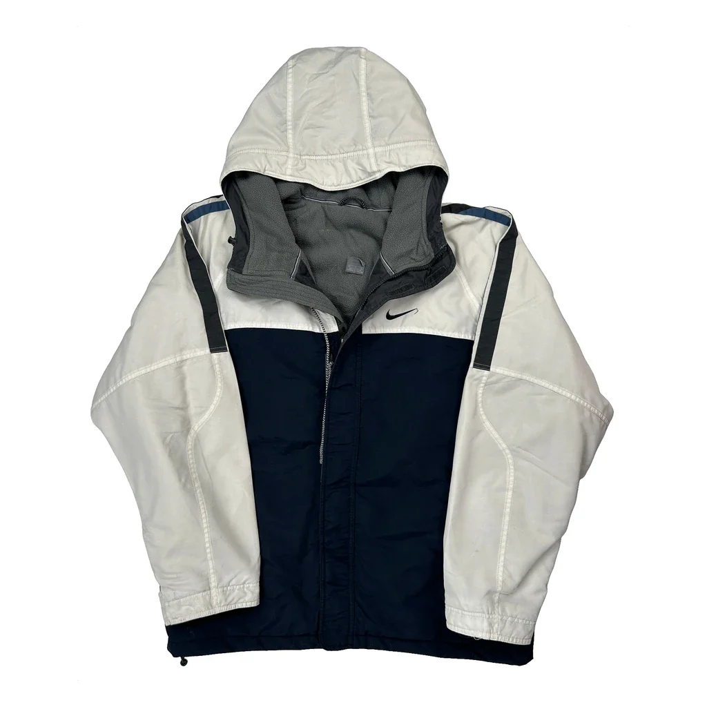 Nike Jacket - Large Navy Polyester