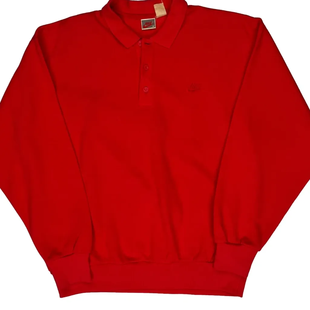 Nike Jumper - Medium Red Cotton - Image 4