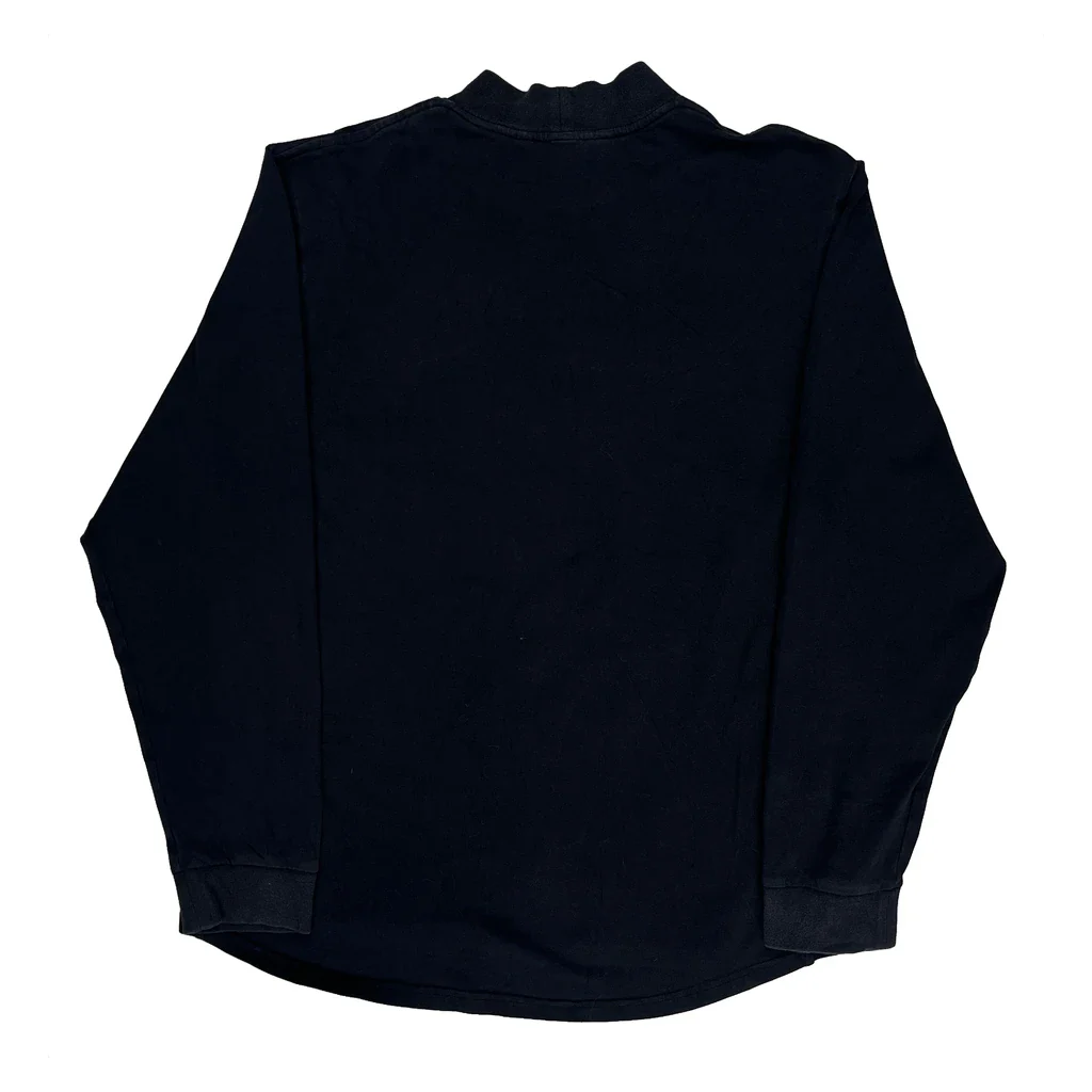 Nike Long Sleeve T-Shirt - Large Black Cotton - Image 2