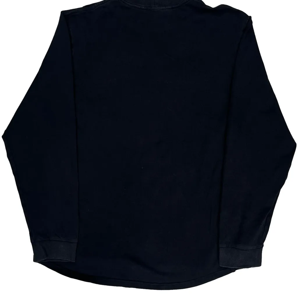 Nike Long Sleeve T-Shirt - Large Black Cotton - Image 7