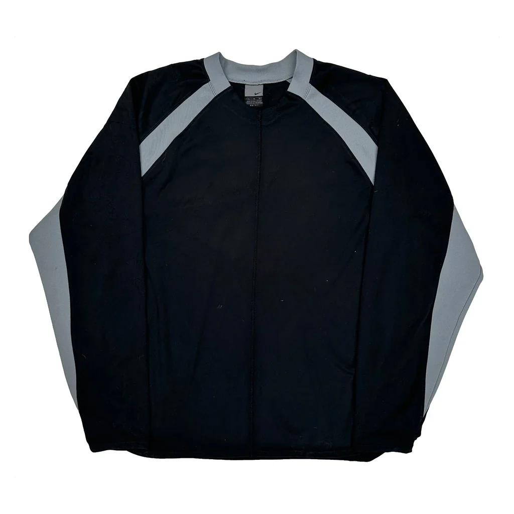 Nike Long Sleeve T-Shirt - XL Black Polyester
