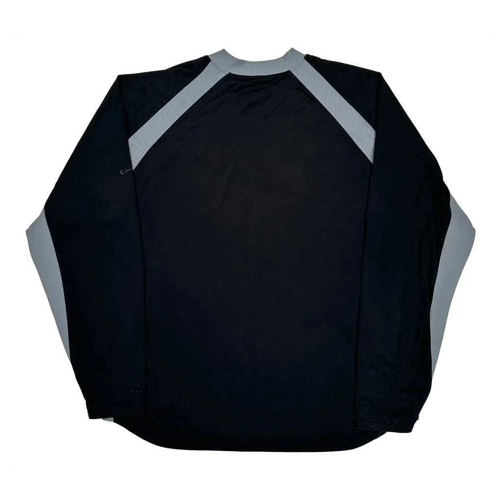Nike Long Sleeve T-Shirt - XL Black Polyester - Image 2