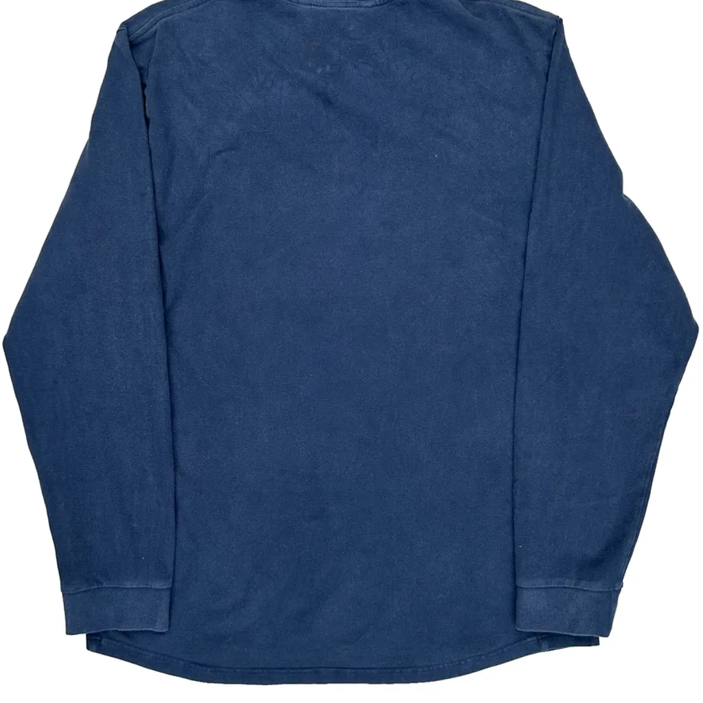 Nike Long Sleeve T-Shirt - Large Blue Cotton - Image 6