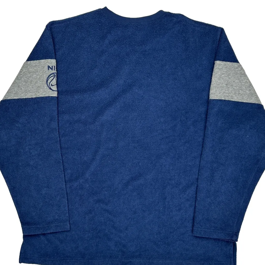 Nike Long Sleeve T-Shirt - 2XL Blue Cotton - Image 6