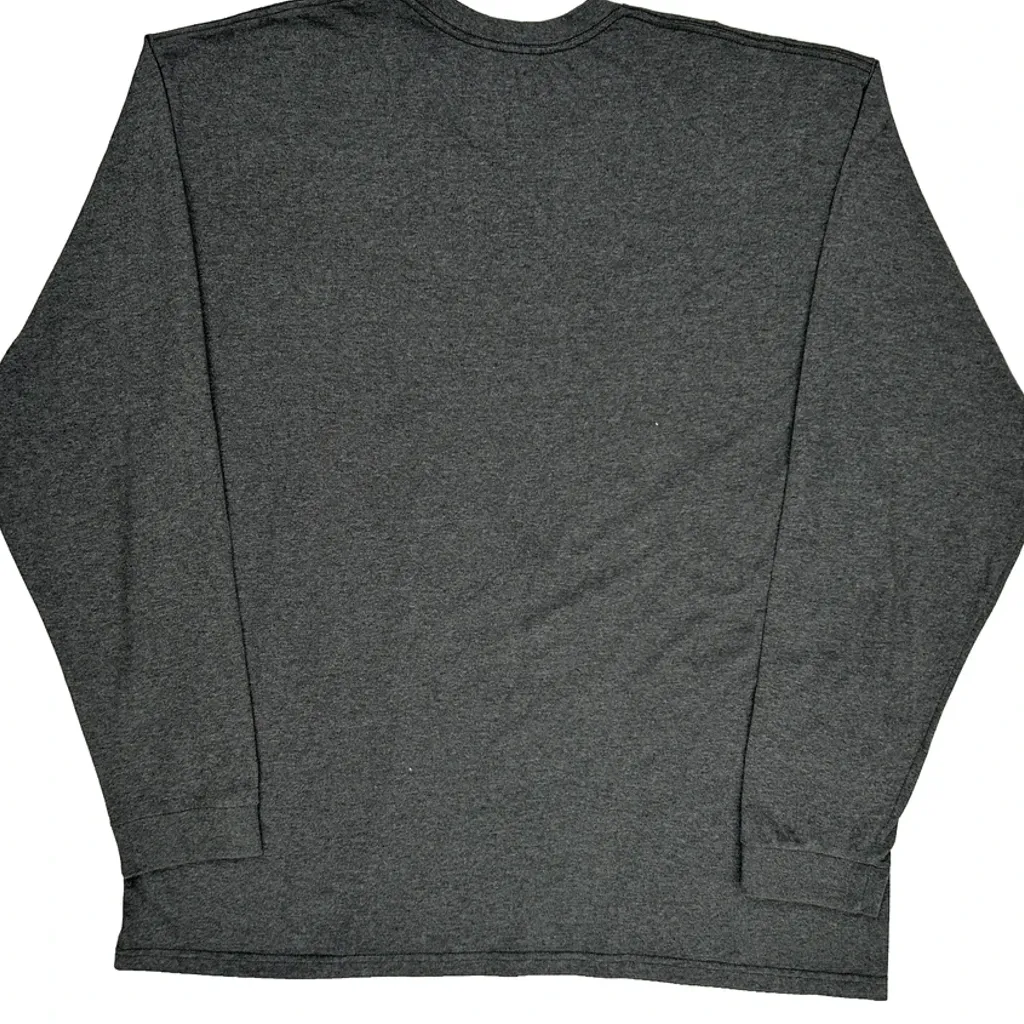 Nike Long Sleeve T-Shirt - XL Grey Cotton Blend - Image 7