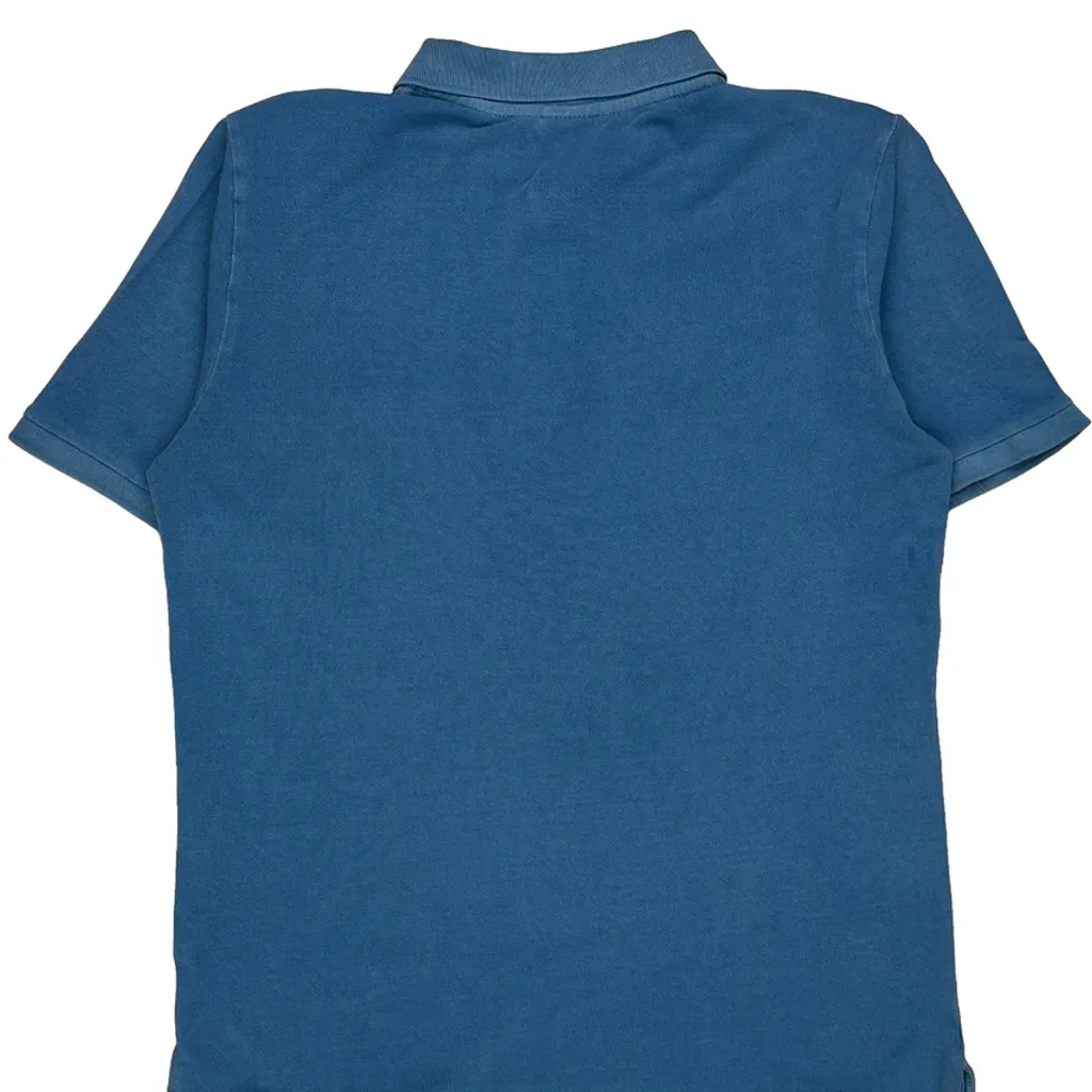 Nike Polo Shirt - Medium Blue Cotton - Image 6
