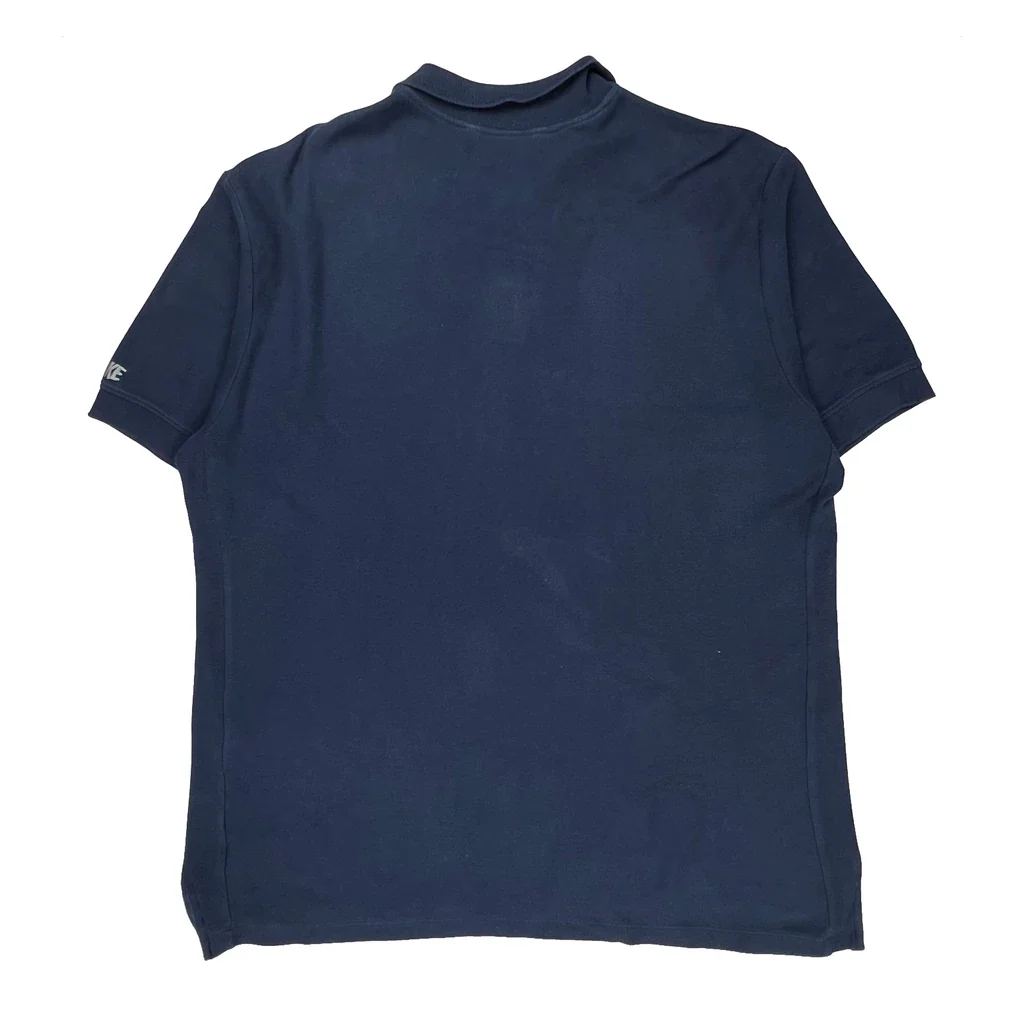 Nike Polo Shirt - 2XL Blue Cotton - Image 2
