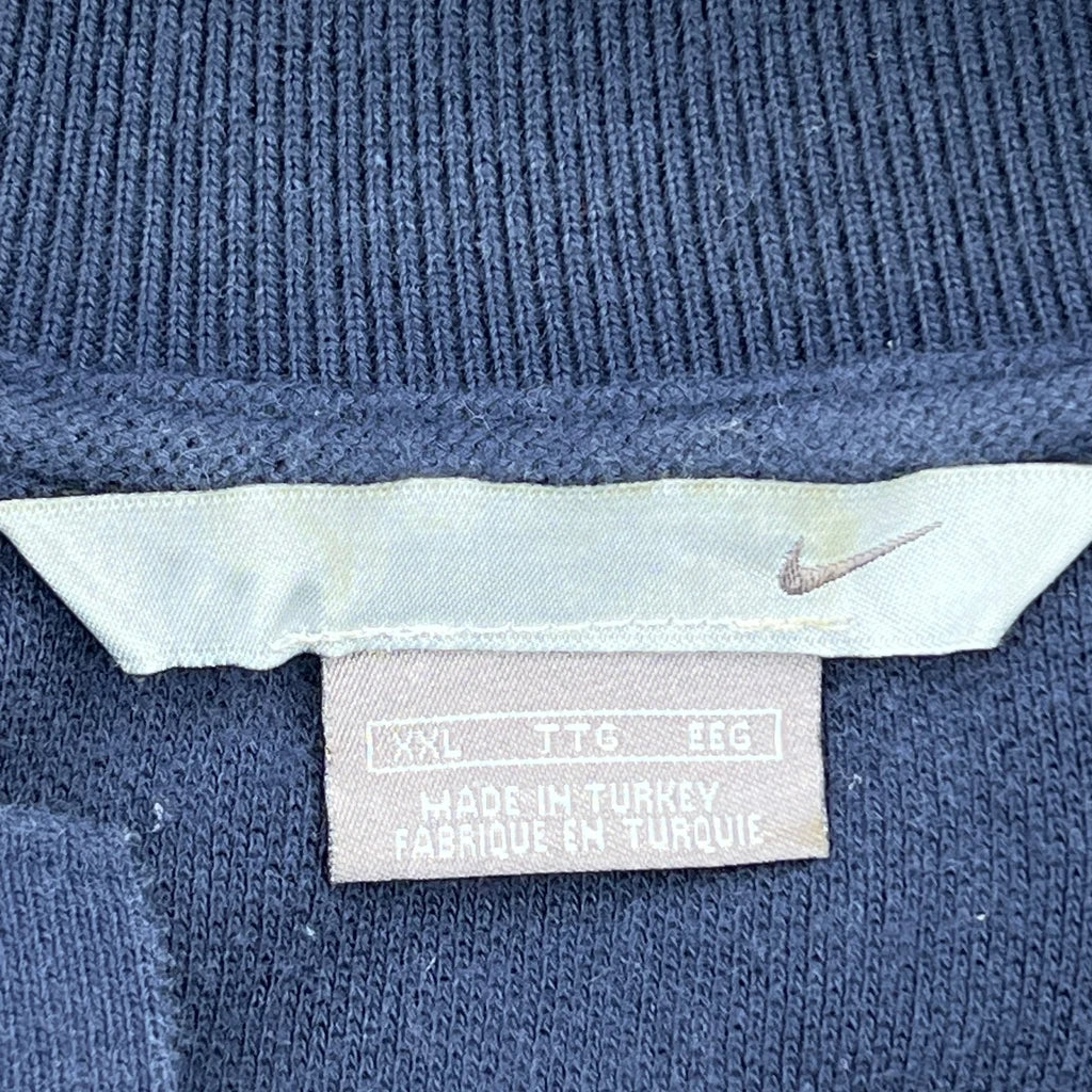 Nike Polo Shirt - 2XL Blue Cotton - Image 3