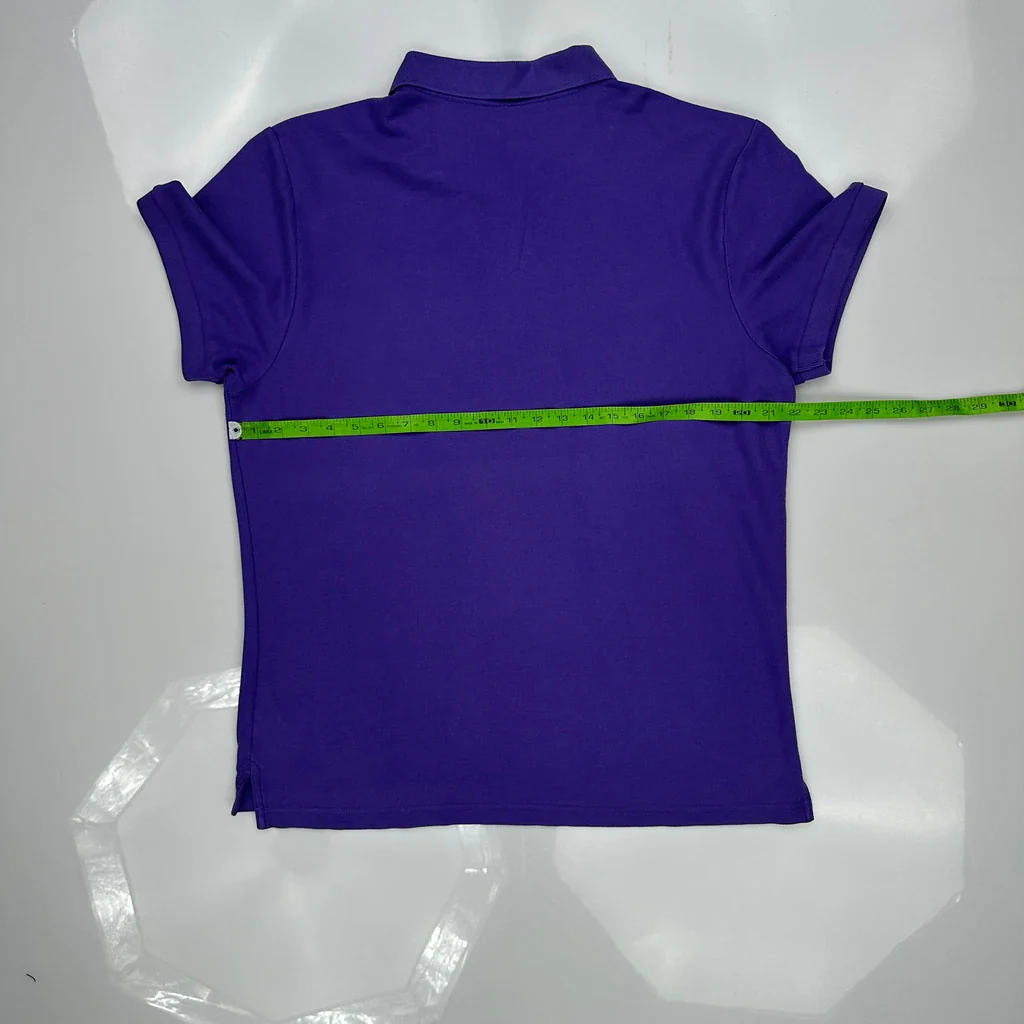 Nike Polo Shirt - Small Purple Cotton - Image 3