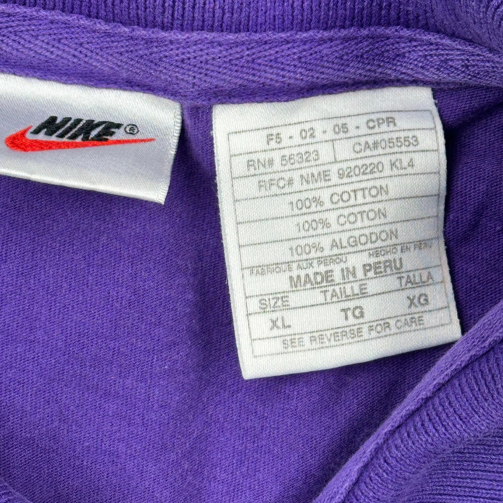 Nike Polo Shirt - XL Purple Cotton - Image 3