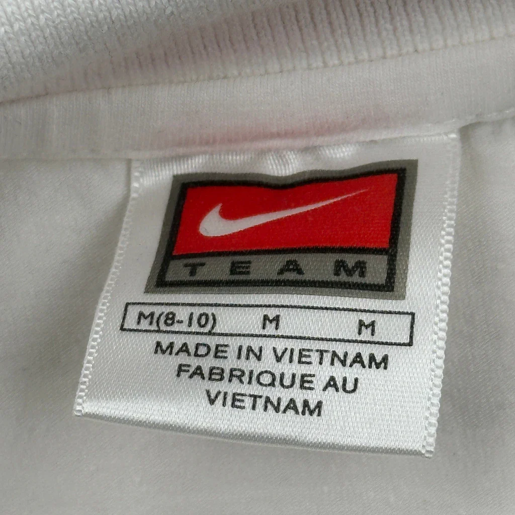 Nike Polo Shirt - Medium White Cotton - Image 3