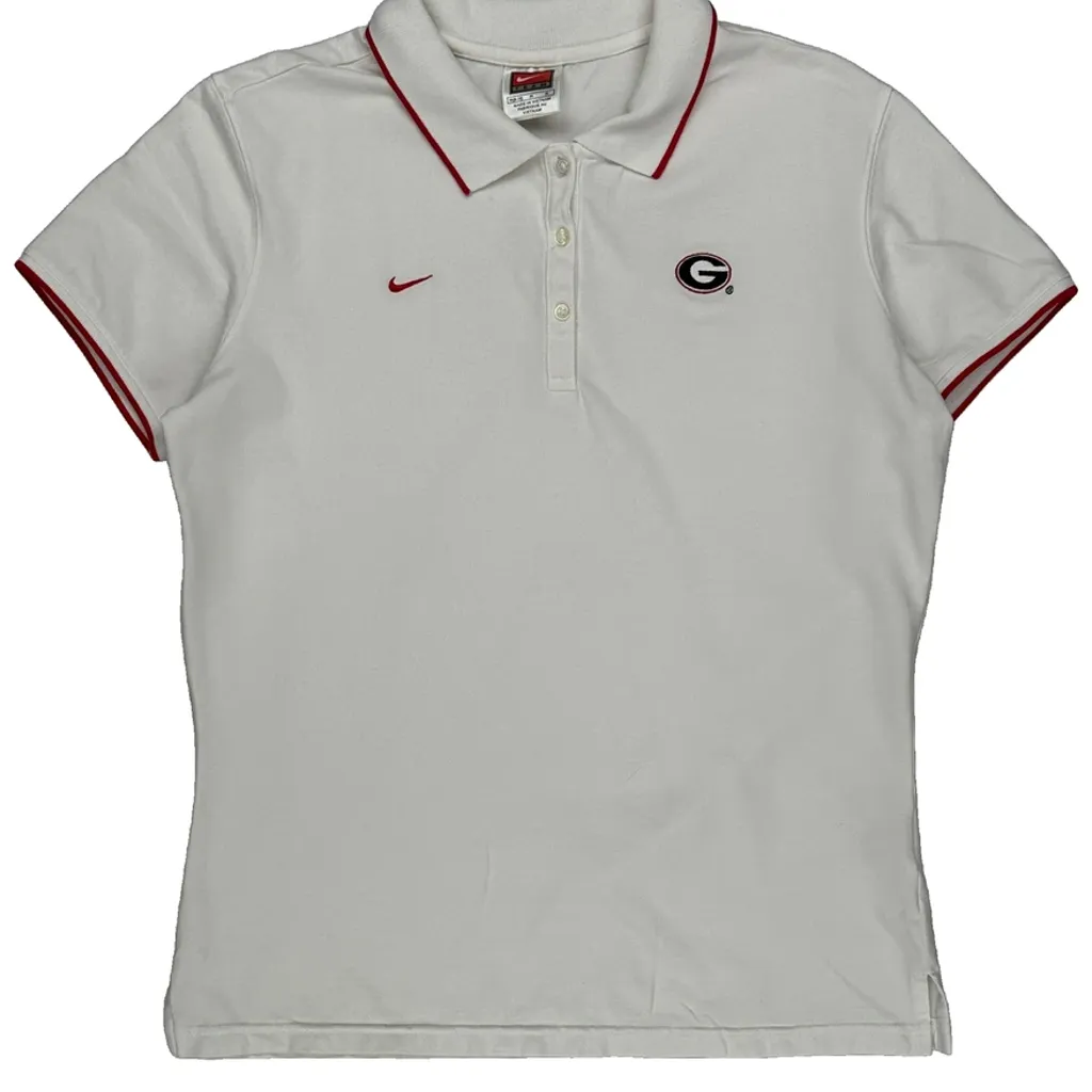 Nike Polo Shirt - Medium White Cotton - Image 4