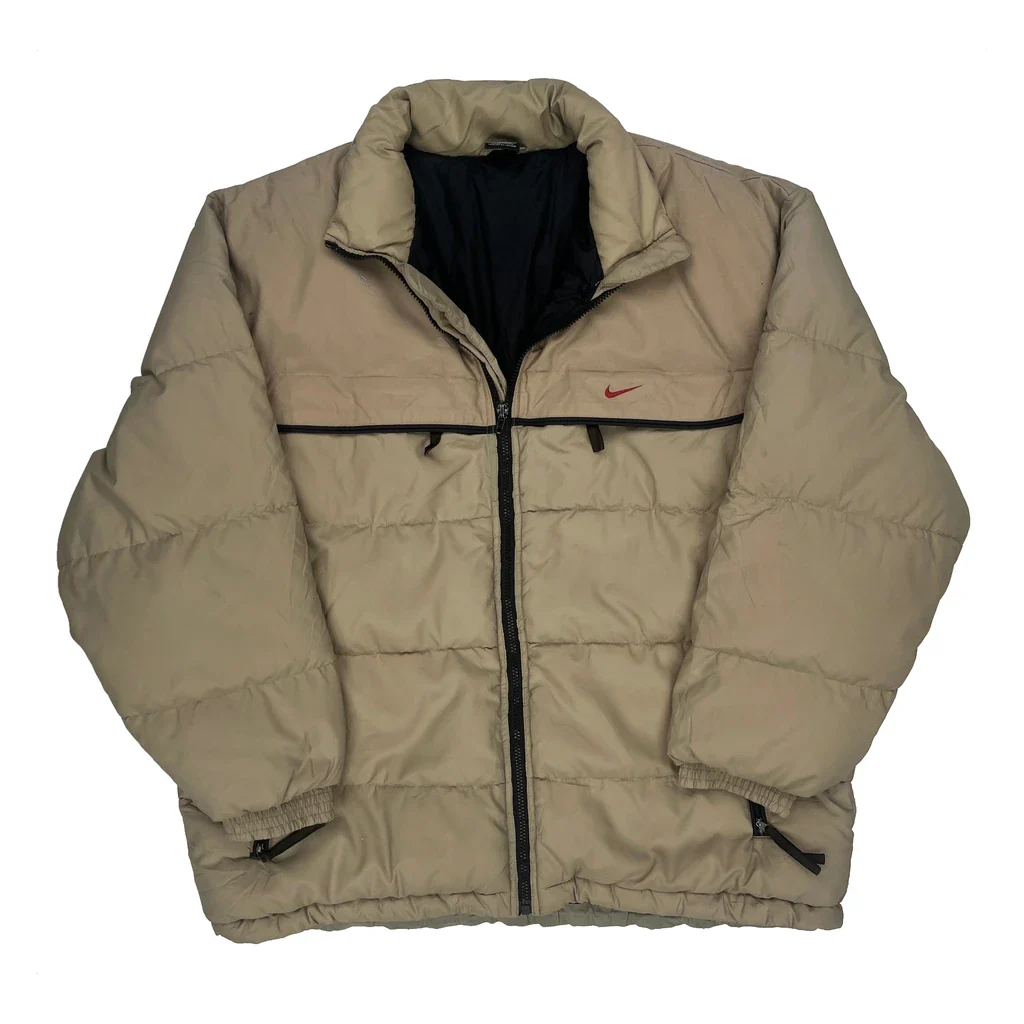 Nike Puffer - Large Beige Polyester